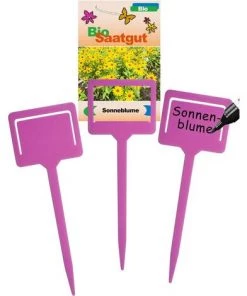 ROSIER Lot De 20 étiquettes Pour Plantes, En Plastique, Inscriptibles Avec Pince Pour Sachets De Semences, Résistant Aux Intempéries - 18 Cm - Rose,VEBTles -Accessoire de culture Soldes Boutique 61583967 3