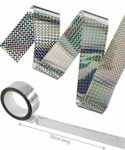 DECKON Bande Repulsive Effaroucheur D'oiseaux, Ruban Réfléchissant Dissuasif ​pour Les Oiseaux,Ruban Anti-Oiseaux ​Réfléchissant,Bande Répulsive Anti Oiseaux,Anti-Oiseaux Effraie Les Oiseaux -Accessoire de culture Soldes Boutique 61651844 2