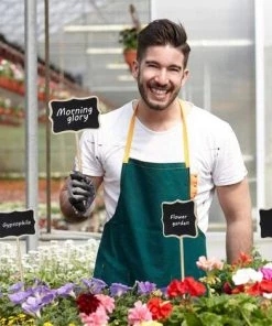 ROSIER Étiquette De Jardin 30 Pieces T-Type Étiquettes Plantes En Boi Imperméable Etiquettes De Plantes En Ardoise Pour Jardin Graines Arbres Herbes Fleurs,VEBTles -Accessoire de culture Soldes Boutique 61662220 5