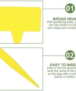 EAUDACè Lot De 10 étiquettes Pour Plantes En Plastique, Etiquette Jardin 30 Cm Pour Pour La Maison, Le Jardin, Le Parc -Accessoire de culture Soldes Boutique 63577467 3