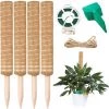 ZOLGINAH 4 Pièces Tuteur Plante Grimpante 40cm, Piquets De Jardin En Coco Pour Plante, Tuteur Monstera, Avec Des étiquettes En Bambou Pour Plantes D'extérieur X50, Et Des Attaches De Jardin X 20m. -Accessoire de culture Soldes Boutique 63685818 1