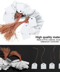 EAUDACè Lot De 200 étiquettes En PVC Pour Plantes Suspendues - Étanche - Pour Jardin D'enfants - 3,6 X 2,5 Cm - Blanc -Accessoire de culture Soldes Boutique 63691024 3