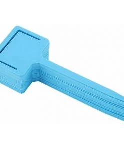 SINCèREETALI Lot De 20 étiquettes De Plantes, étiquette De Plantes En Plastique étanche De Type T Marqueurs De Piquets De Fleurs Jardinage Pour Jardin Pépinière Maison 17,8 X 6,3 Cm (bleu)