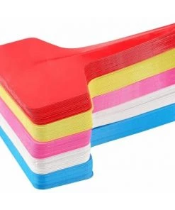 SINCèREETALI 100 Pièces Marqueurs Et Étiquettes De Plantes De Type T En Plastique, 6 * 10 Cm Étiquettes De Jardin Colorées Étanches Réutilisables (Multicolore)