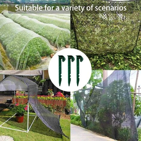 ARC-EN-CIéL Lot De 50 Piquets De Jardin En Plastique Avec Grand Support Pour Maintenir Les Filets De Protection Contre Les Mauvaises Herbes Ou Les Voiles D’hivernage-Arcenciél 6 ARC-EN-CIéL Lot De 50 Piquets De Jardin En Plastique Avec Grand Support Pour Maintenir Les Filets De Protection Contre Les Mauvaises Herbes Ou Les Voiles D’hivernage-Arcenciél – Image 4