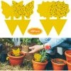 ARC-EN-CIéL 48Pcs Plug-in Piège à Mouches Plaques Jaunes Autocollant Jaune Plante De Protection Contre Les Pucerons, Les Mouches Des Feuilles Et La Vermine, Idéal Pour Les Plantes Sur Le Balcon Ou Dans Le Jardin, Arcenciél