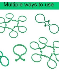 MèREÉTERNEL Attache Plante De Jardin Support Pour Plantes Clips Avec Fermoir,50 Pièces Réutilisables Pinces à Clip Tomate En Plastique, Tuteur Orchidee Durables Twisty Soutenir La Plante Grimpantes(4cm X 2.7cm) Ternel -Accessoire de culture Soldes Boutique 64171983 4