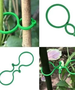 MèREÉTERNEL Attache Plante De Jardin Support Pour Plantes Clips Avec Fermoir,50 Pièces Réutilisables Pinces à Clip Tomate En Plastique, Tuteur Orchidee Durables Twisty Soutenir La Plante Grimpantes(4cm X 2.7cm) Ternel -Accessoire de culture Soldes Boutique 64171983 5