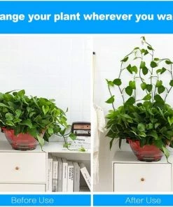 MèREÉTERNEL 100Pcs Clip De Support Pour Plantes Grimpantes, Clips De Plante Auto-adhésif, Clip De Fixation Murale Vigne Vert, Fixateur Mural, Clip Crochet De Support Plantes, Tuteur Clip, Decoration Mural Plante Ternel -Accessoire de culture Soldes Boutique 64171997 5