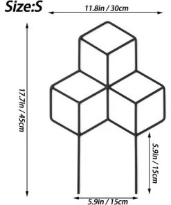 HAZEL Treillis De Jardin En Métal Pour Plantes Grimpantes, Support De Plantes En Fer Pour Vigne Grimpante. -Accessoire de culture Soldes Boutique 64197425 4