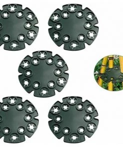 NAXUNNN Lot De 5 Supports De Canne Wigwam En Bambou Avec 12 Trous Pour Plantes Grimpantes De Jardin, Haricots, Pois, Pois De Senteur, Tomates, Concombres Noir