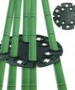 NAXUNNN Lot De 5 Supports De Canne Wigwam En Bambou Avec 12 Trous Pour Plantes Grimpantes De Jardin, Haricots, Pois, Pois De Senteur, Tomates, Concombres Noir 10 NAXUNNN Lot De 5 Supports De Canne Wigwam En Bambou Avec 12 Trous Pour Plantes Grimpantes De Jardin, Haricots, Pois, Pois De Senteur, Tomates, Concombres Noir -Accessoire de culture Soldes Boutique 64499149 4