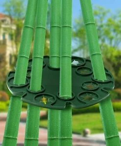 NAXUNNN Lot De 5 Supports De Canne Wigwam En Bambou Avec 12 Trous Pour Plantes Grimpantes De Jardin, Haricots, Pois, Pois De Senteur, Tomates, Concombres Noir 11 NAXUNNN Lot De 5 Supports De Canne Wigwam En Bambou Avec 12 Trous Pour Plantes Grimpantes De Jardin, Haricots, Pois, Pois De Senteur, Tomates, Concombres Noir -Accessoire de culture Soldes Boutique 64499149 5
