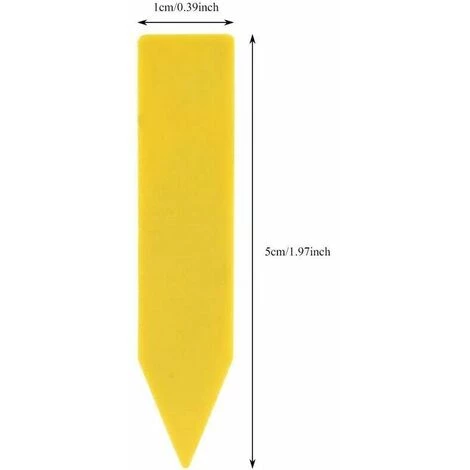 Dontodent 200 Pièces En Plastique Plante Nom étiquette Fleur étiquette Marqueur Nom De La Graine Piquet étiquettes Pépinière Semis étiquettes Pour Jardin En Pot Herbes Fleurs Légumes(Jaune) 7 Dontodent 200 Pièces En Plastique Plante Nom étiquette Fleur étiquette Marqueur Nom De La Graine Piquet étiquettes Pépinière Semis étiquettes Pour Jardin En Pot Herbes Fleurs Légumes(Jaune) – Image 5