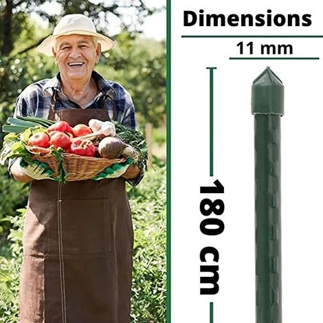 Lot De 20 Tuteurs Pour Plantes De 180cm ARTECSIS - Support Plante Grimpante Exterieur / Interieur 6 Lot De 20 Tuteurs Pour Plantes De 180cm ARTECSIS - Support Plante Grimpante Exterieur / Interieur – Image 4