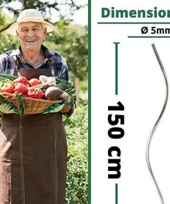 Lot De 20 Tuteurs Spirale De 150cm ARTECSIS - Piquets Tomates, Tuteur Tomate Spirale - Support Plante Grimpante Exterieur Interieur -Accessoire de culture Soldes Boutique 64884515 4