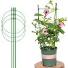 TANCYCO Anneau De Support De Plante Réglable Treillis Portable Plante Outil D'Escalade Fixe Support De Piquet De Plante Cages De Support De Plante Cadre D'Escalade De Plante Avec 3 Anneaux
