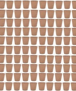 TANCYCO Kit De Plateau De Démarrage De Graines De Pots De Tourbe Pour Semis Jardinage Pots De Démarrage De Plantes De Germination Biodégradables Pour Légumes Et Fleurs (100pcs, 8cm)