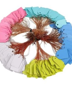Étiquette De Plantes Imperméables Étiquette De Jardin En Plastique Réutilisable Étiquettes De Marquage Suspendue Multicolore Etiquette Semis Avec Ficelle 500 Pièces (5 Couleurs / 3.5X2.5cm) 56Vingt