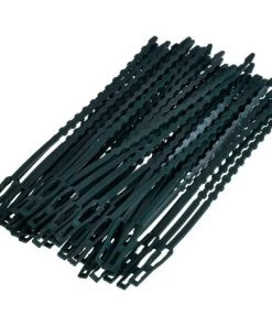 GrooFoo 50 Pièce Attache Et Soutien Réglable Pour Plantes, 170 Mm X 8 Mm Vert Foncé GrooFoo -Accessoire de culture Soldes Boutique 65118577 2