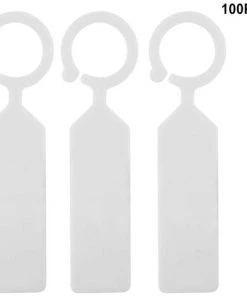 FR-LIFE BR-Vie 100pcs Étiquettes Marque Plantes Plastique Arbre De La Plante Imperméable Tags Jardin En Plastique épais étiquettes Suspendues Étiquettes De Plantes De Fleurs(blanc ) -Accessoire de culture Soldes Boutique 65205565 5
