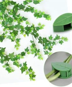 TANCYCO 30 Pcs Plante Escalade Mur Fixation Clips Auto-Adhésif Traction De Vigne Invisible Titulaire Plante Feuille Verte Simulation Pour Jardin Mur Clip Pour Escalade Plante Fixation Clip -Accessoire de culture Soldes Boutique 65499160 4