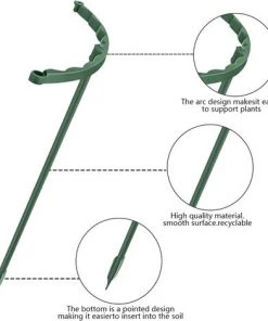 OSQI Paquet De 12 Piquets De Plantes Arqués En Plastique, Piquets De Support De Plantes, Piquets De Plantes Semi-circulaires, Support De Plantes De Jardin, Pour Plantes à Fleurs, Rose, Ortensia 9 OSQI Paquet De 12 Piquets De Plantes Arqués En Plastique, Piquets De Support De Plantes, Piquets De Plantes Semi-circulaires, Support De Plantes De Jardin, Pour Plantes à Fleurs, Rose, Ortensia -Accessoire de culture Soldes Boutique 65501107 3
