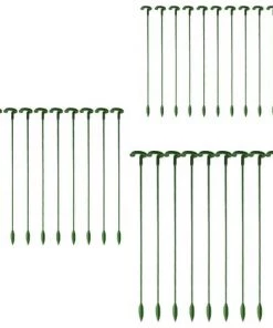 OSQI Paquet De 30 Piquets Pour Plantes De Jardin, Tiges Simples, Piquets De Fleurs, Orchidée, Pivoine, Lys, Rose