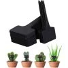 OSQI 100pcs étiquettes De Plantes étiquettes De Jardin étanches, étiquettes De Plantes En Plastique De Type T étiquettes De Semis, étiquettes De Plantes Pour Jardin De Semences De Légumes à Fleurs 6 X 10 Cm (noir)