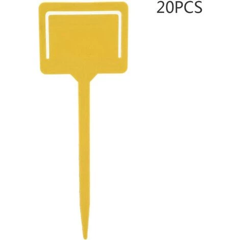 OSQI Lot De 20 étiquettes De Plantes En Plastique étanches De Type T Marqueurs De Piquets De Fleurs Jardinage Pour Jardin Pépinière Maison 17,8 X 6,3 Cm (jaune) 6 OSQI Lot De 20 étiquettes De Plantes En Plastique étanches De Type T Marqueurs De Piquets De Fleurs Jardinage Pour Jardin Pépinière Maison 17,8 X 6,3 Cm (jaune) – Image 4
