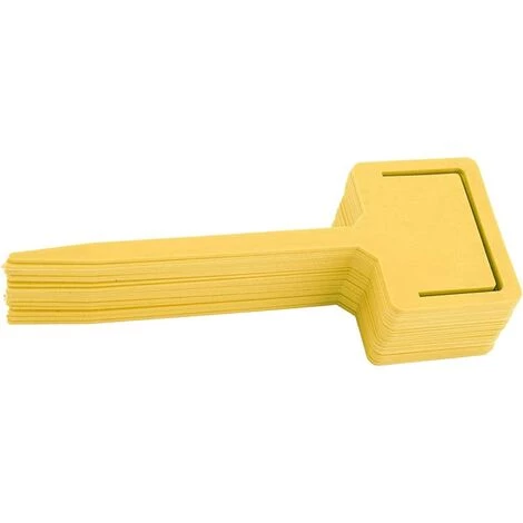 OSQI Lot De 20 étiquettes De Plantes En Plastique étanches De Type T Marqueurs De Piquets De Fleurs Jardinage Pour Jardin Pépinière Maison 17,8 X 6,3 Cm (jaune) 7 OSQI Lot De 20 étiquettes De Plantes En Plastique étanches De Type T Marqueurs De Piquets De Fleurs Jardinage Pour Jardin Pépinière Maison 17,8 X 6,3 Cm (jaune) – Image 5