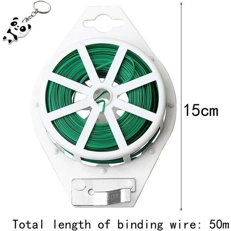 OSQI 2 Pcs Fil D'attache De Jardin, 328 Pieds/100m Fil De Support De Plantes Robuste Fil De Vigne De Jardin Réutilisable Avec Revêtement Vert Pour Jardinage, Plantes Grimpantes, Vignes, Tiges Et Câble Organiser 4 OSQI 2 Pcs Fil D'attache De Jardin, 328 Pieds/100m Fil De Support De Plantes Robuste Fil De Vigne De Jardin Réutilisable Avec Revêtement Vert Pour Jardinage, Plantes Grimpantes, Vignes, Tiges Et Câble Organiser – Image 2