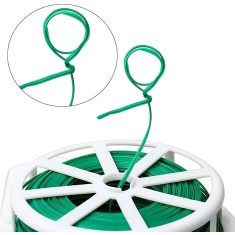 OSQI 2 Pcs Fil D'attache De Jardin, 328 Pieds/100m Fil De Support De Plantes Robuste Fil De Vigne De Jardin Réutilisable Avec Revêtement Vert Pour Jardinage, Plantes Grimpantes, Vignes, Tiges Et Câble Organiser 5 OSQI 2 Pcs Fil D'attache De Jardin, 328 Pieds/100m Fil De Support De Plantes Robuste Fil De Vigne De Jardin Réutilisable Avec Revêtement Vert Pour Jardinage, Plantes Grimpantes, Vignes, Tiges Et Câble Organiser – Image 3