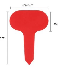YIDOMDE Lot De 100 étiquettes De Jardin En Plastique Pour Plantes Aromatiques, Semis, Légumes, 5 X 7 Cm Rouges -Accessoire de culture Soldes Boutique 65745418 5