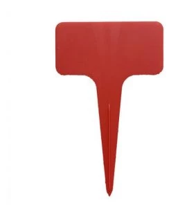 YIDOMDE Etiquette Végétale Étiquettes De Jardin Imperméable T-Type Etiquettes Étiquettes Jardin Plastique,pour Fleur Légumes Graine Jardin Pépinière Réutilisable (Rouges )