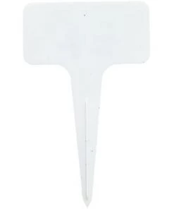 YIDOMDE Etiquette Végétale Étiquettes De Jardin Imperméable T-Type Etiquettes Étiquettes Jardin Plastique,pour Fleur Légumes Graine Jardin Pépinière Réutilisable (Blanc)