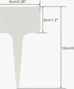 KAEJYIUT 100 Pieces Blanc Marqueurs En Plastique De Plantes Type T, Balises Durables De Marqueurs De Jardin Imperméables étiquettes De Semis 8 KAEJYIUT 100 Pieces Blanc Marqueurs En Plastique De Plantes Type T, Balises Durables De Marqueurs De Jardin Imperméables étiquettes De Semis -Accessoire de culture Soldes Boutique 65852998 2