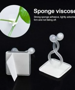 MEZHENG Plante Grimpante Support Clips 50 Pcs Crochet Fixateur Mural Auto-adhésif Support Pour Plantes Grimpantes Décoration De La Maison 11 MEZHENG Plante Grimpante Support Clips 50 Pcs Crochet Fixateur Mural Auto-adhésif Support Pour Plantes Grimpantes Décoration De La Maison -Accessoire de culture Soldes Boutique 66092224 5