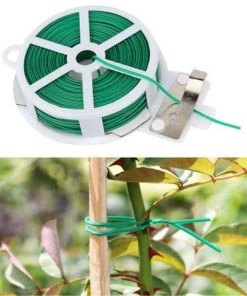 MèREÉTERNEL Liens De Jardinage Pour Ligatures, Rouleau De Lien Plastique Armé 30M, Dévidoir + Coup Fil Intégré - Facile à Nouer, Permet D'attacher Et Maintenir Vos Plantes Structurées Ternel -Accessoire de culture Soldes Boutique 66338666 4