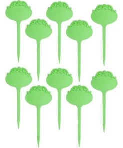 MèREÉTERNEL Lot De 10 étiquettes Pour Plantes, En Plastique, Inscriptibles Pour Extérieur, Résistants Aux Intempéries, 16 Cm, Vert Ternel