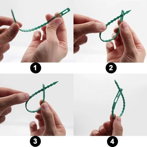 160 Pcs Attache De Plante Liens Réglables De Jardinage, Attache Et Soutien Pour Plantes, Aider à Soutenir Les Plantes Et Arbuste, Attaches De Torsion En Plastique Flexible (3 Tailles),Adélala 4 160 Pcs Attache De Plante Liens Réglables De Jardinage, Attache Et Soutien Pour Plantes, Aider à Soutenir Les Plantes Et Arbuste, Attaches De Torsion En Plastique Flexible (3 Tailles),Adélala – Image 2