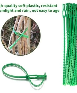 90 Pièces Attaches Pour Plantes Réglables Vertes, Pinces De Jardin, Attaches Câble Plastique, Supports Plantes Flexibles, Attaches Accroche Pour Jardin Plantes Tomates (17cm*30, 23cm*30, 13cm*30)——Adélala 9 90 Pièces Attaches Pour Plantes Réglables Vertes, Pinces De Jardin, Attaches Câble Plastique, Supports Plantes Flexibles, Attaches Accroche Pour Jardin Plantes Tomates (17cm*30, 23cm*30, 13cm*30)——Adélala -Accessoire de culture Soldes Boutique 66379543 3