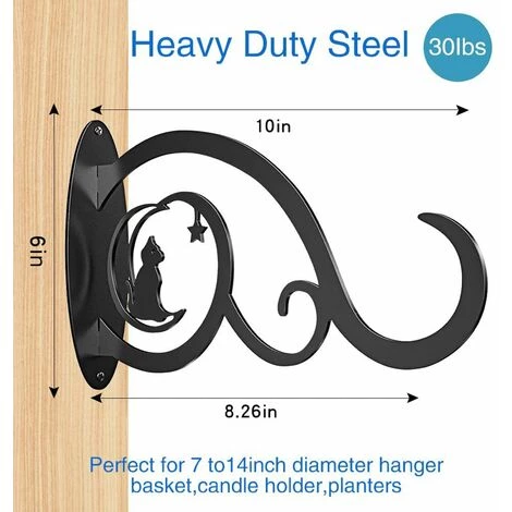 LIFCAUSAL 1Pc Plante Suspension Support Crochet Mural Pour Suspendre Mangeoire À Oiseaux Lanterne Vent Carillon Guirlande Lumineuse 7 LIFCAUSAL 1Pc Plante Suspension Support Crochet Mural Pour Suspendre Mangeoire À Oiseaux Lanterne Vent Carillon Guirlande Lumineuse – Image 5