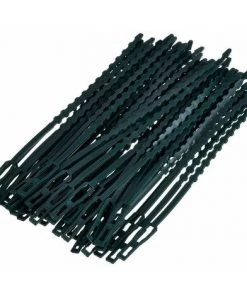 FLETéçA 50 Pièce Attache Et Soutien Réglable Pour Plantes, 170 Mm X 8 Mm Vert Foncé -Accessoire de culture Soldes Boutique 66967704 2