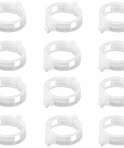 FLETéçA Plante Clips Support De Plantes Pour Légumes Tomates Et Plants De Vignes Lot De 100 Pinces à Plantes En Plastique Blanc Réutilisables Pour Petites Et Grandes Pousses Et Plantes Grimpantes Blanc