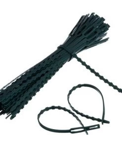 GALOZZOIT Attache Et Support De Plante Réglables, 50 Pièces, 170 Mm X 8 Mm, Vert Foncé