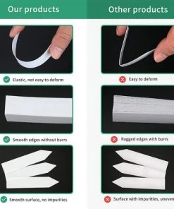 étiquette En Plastique Pour Plantes 100 Pièces, étiquette De Jardin En Plastique Blanc 10x2cm,Yeurié -Accessoire de culture Soldes Boutique 67256759 3