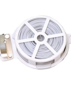 EINEMGELD Lien De Fixation En Métal Polyvalent De 50 M, Pour Cuisine, Bricolage, Attaches, Sac Alimentaire, Sac De Congélation, Bande D’attache 1pcs Blanc