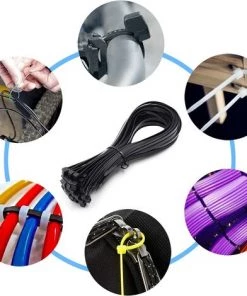 EINEMGELD 800 Pièces Attaches De Câble Robustes, GRUOIZ Attache Câble Collier De Serrage 3.6mm Zip Ties (100/150/200/250/300mm) Serre Câbles Rilsan Noir Nylon, Colliers Rilsan Serre-Cable Plastique 8 EINEMGELD 800 Pièces Attaches De Câble Robustes, GRUOIZ Attache Câble Collier De Serrage 3.6mm Zip Ties (100/150/200/250/300mm) Serre Câbles Rilsan Noir Nylon, Colliers Rilsan Serre-Cable Plastique -Accessoire de culture Soldes Boutique 67315297 2