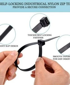 EINEMGELD 800 Pièces Attaches De Câble Robustes, GRUOIZ Attache Câble Collier De Serrage 3.6mm Zip Ties (100/150/200/250/300mm) Serre Câbles Rilsan Noir Nylon, Colliers Rilsan Serre-Cable Plastique 10 EINEMGELD 800 Pièces Attaches De Câble Robustes, GRUOIZ Attache Câble Collier De Serrage 3.6mm Zip Ties (100/150/200/250/300mm) Serre Câbles Rilsan Noir Nylon, Colliers Rilsan Serre-Cable Plastique -Accessoire de culture Soldes Boutique 67315297 4